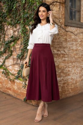 Conjunto Grace premium com saia e blusa